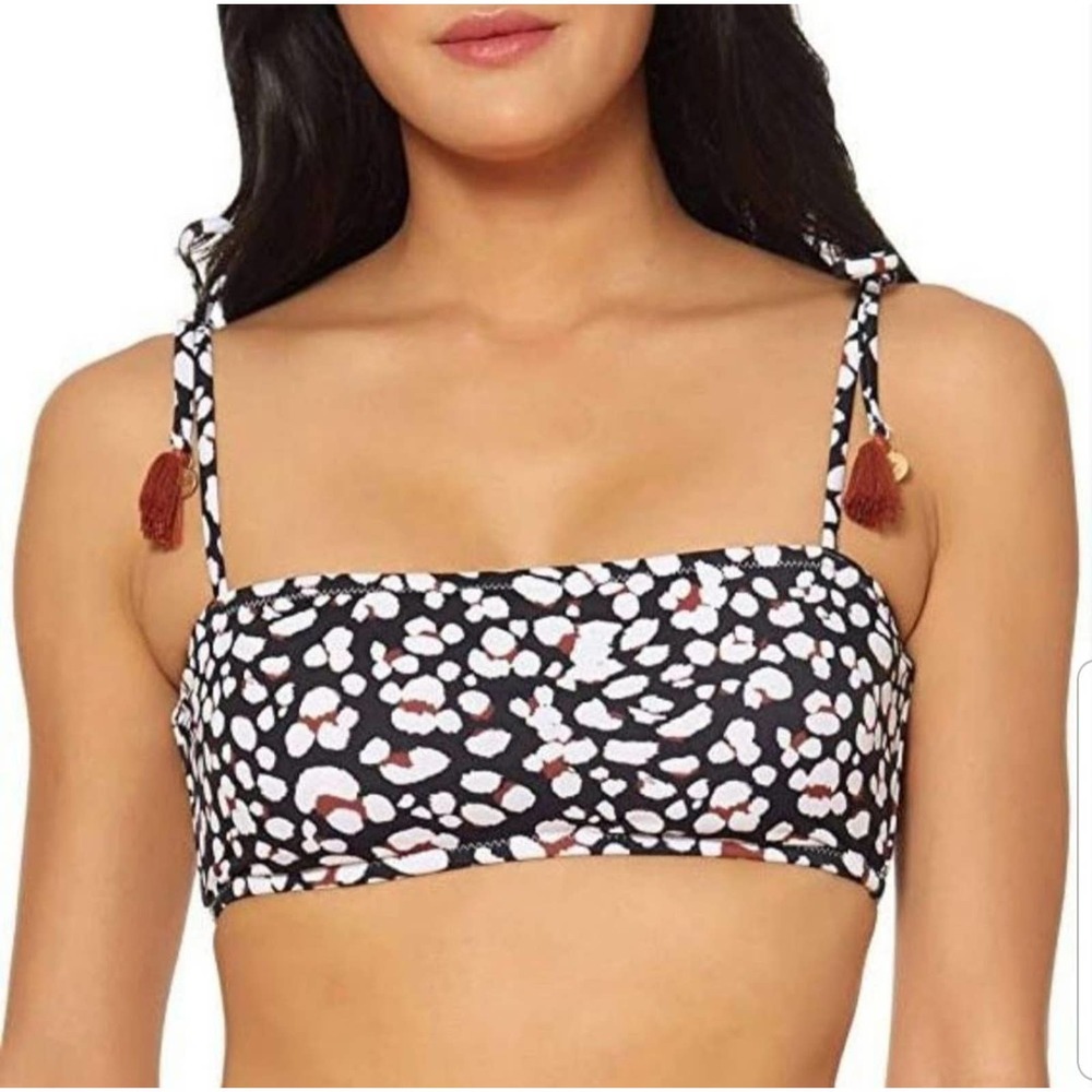 Jessica Simpson spotted tassel bikkini top nwt